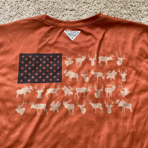 Columbia PHG Terminal Shot Game Flag long sleeve shirt - Picture 2 of 4